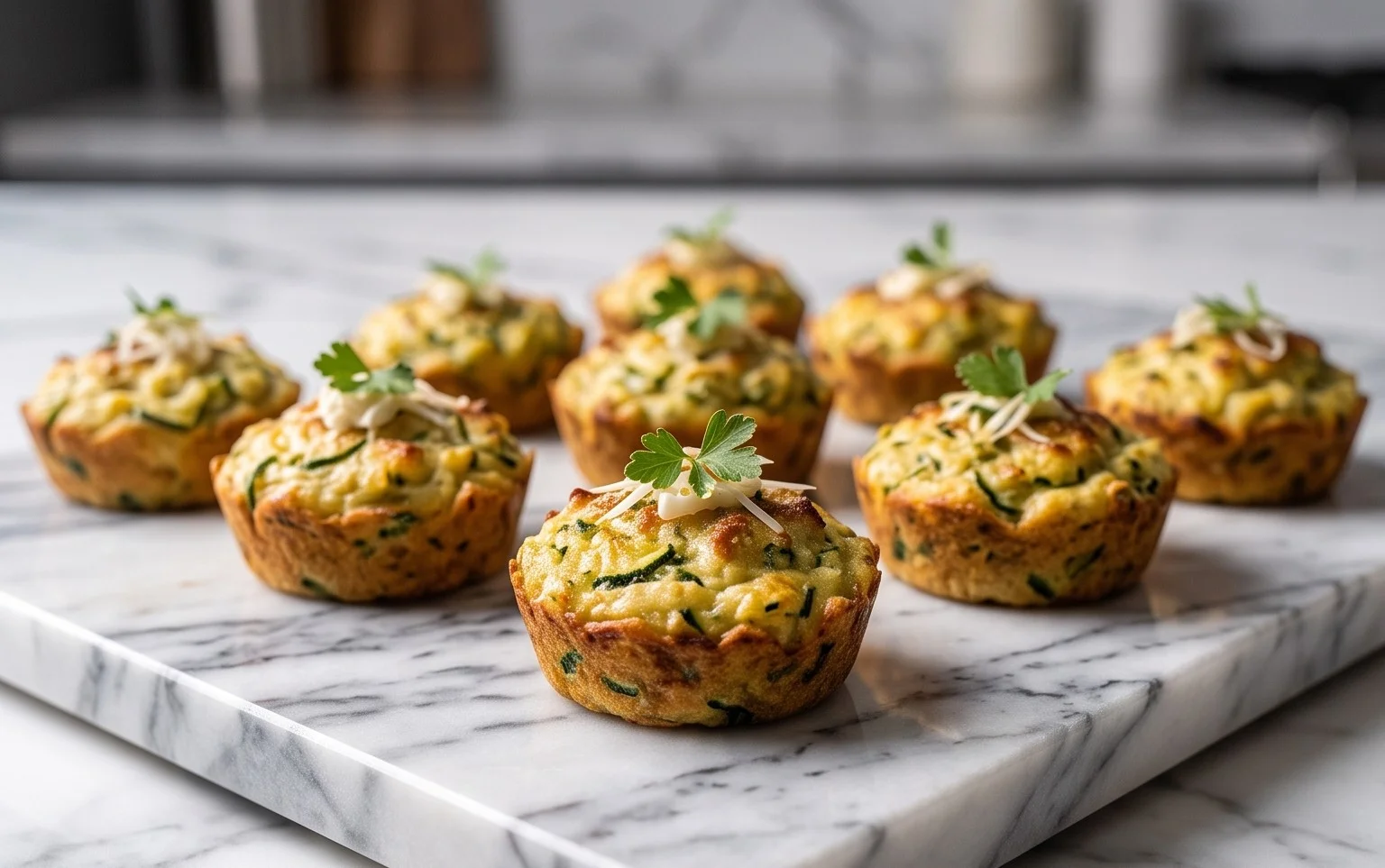 Knusprige Zucchini-Knoblauch-Bites: Einfach lecker!