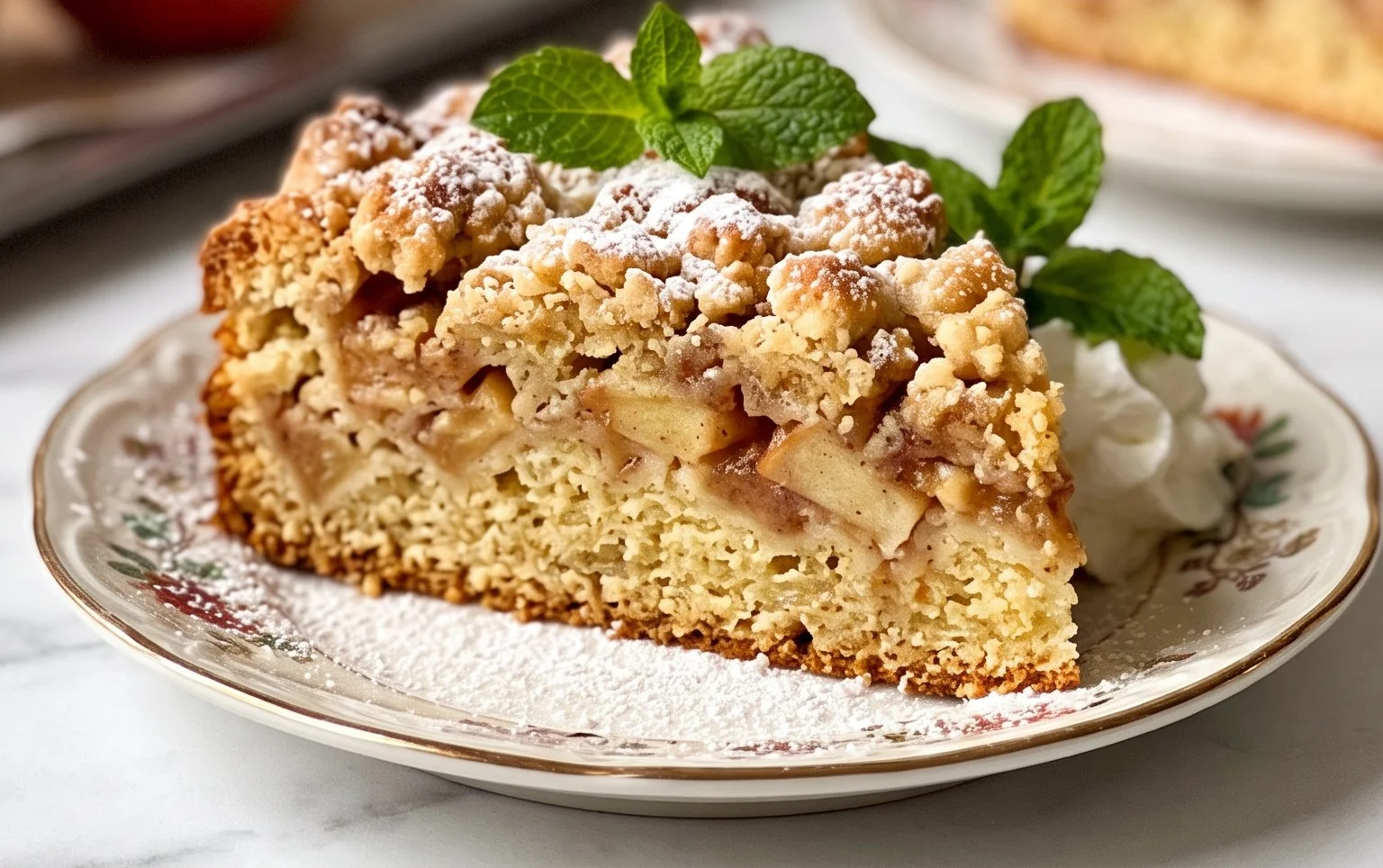 Apfelkuchen vom Blech mit Streusel – einfach lecker